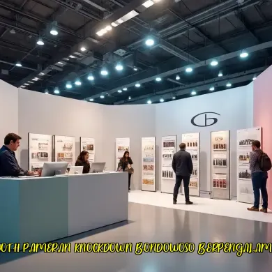 booth pameran knockdown bondowoso berpengalaman
